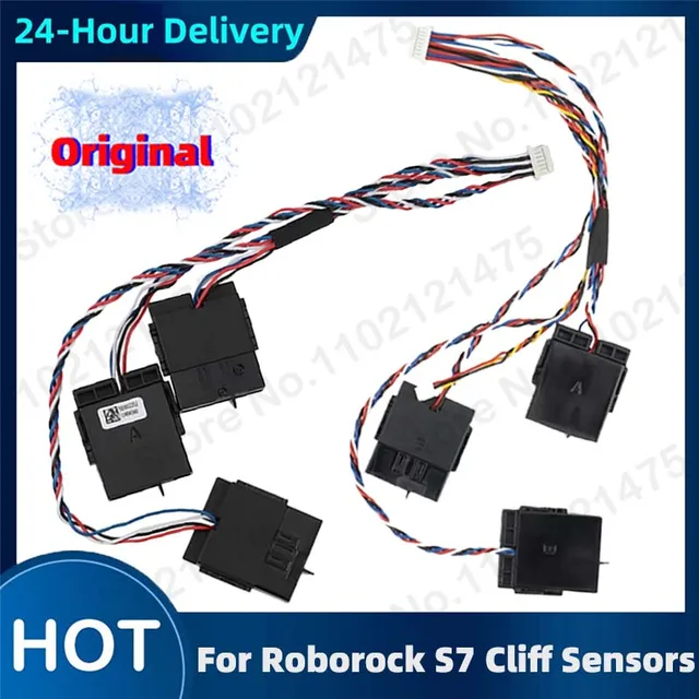 Original Left Right Cliff Harness Assembly Spare Parts Roborock S7 S70 S75 Vacuum Cleaner Cliff Sensor Accessories Ranked Product Recommendation