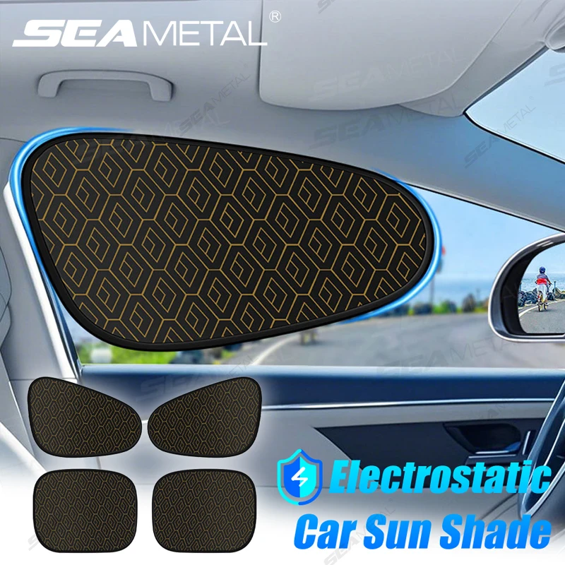 Car Window Sun Shade Curtain Electrostatic UV Reflective