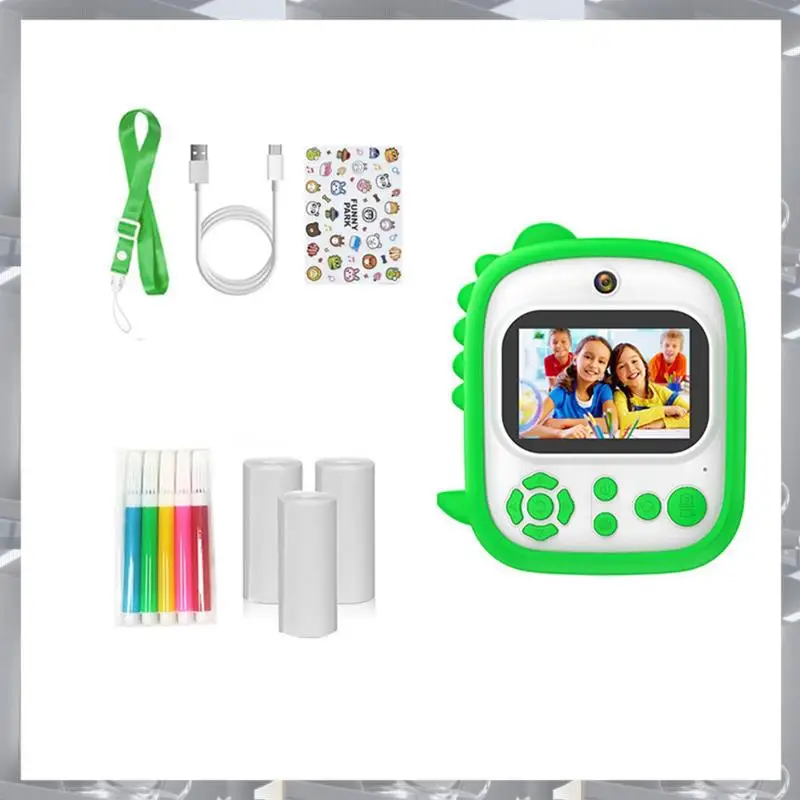 Hot Selling-Kids Camera Instant Print Mini Printer 2.4 Inch Screen 12MP 1080P HD Video Camera Kids Instant Digital Camera,Kids C