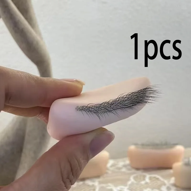 1 adet Kirpik Uzatma Uygulama Silikon Göz Kapağı, 4 Katmanlı Kirpik Uzatma Eğitim Göz Kapağı, Yeniden Kullanılabilir ve Yıkanabilir