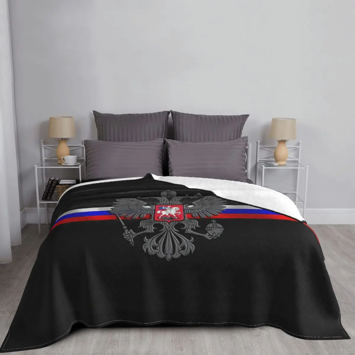 Russia Proud Flannel Blankets Soviet Russian Flag Cccp Communist