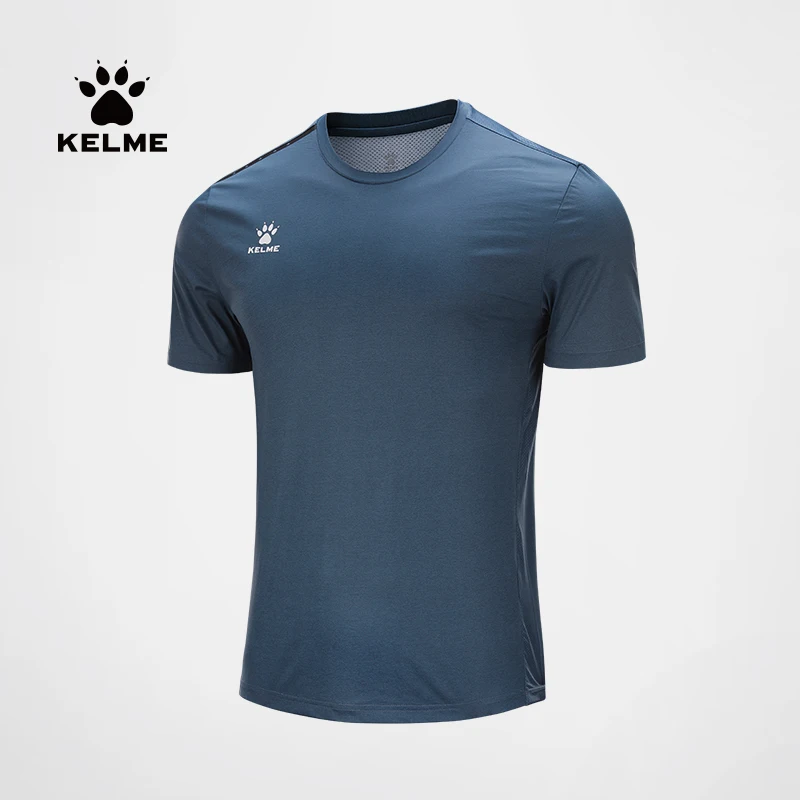 

Kelme Men's T-shirt Summer Running Ice Silk Short Sleeved American Women's Football Top Outdoor Operation Fitness Suit
