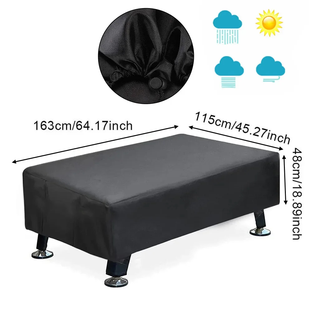 1 Pc 163x115x48cm Table Cover Foosball Table Cover Waterproof Outdoor/Indoor UVResistant Protective Accessories
