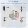 Soap Dispenser Extension Tube Kit for Kitchen Sink, 47Inch Under Sink Soap Dispenser Tube with Upgraded Check Valve 5