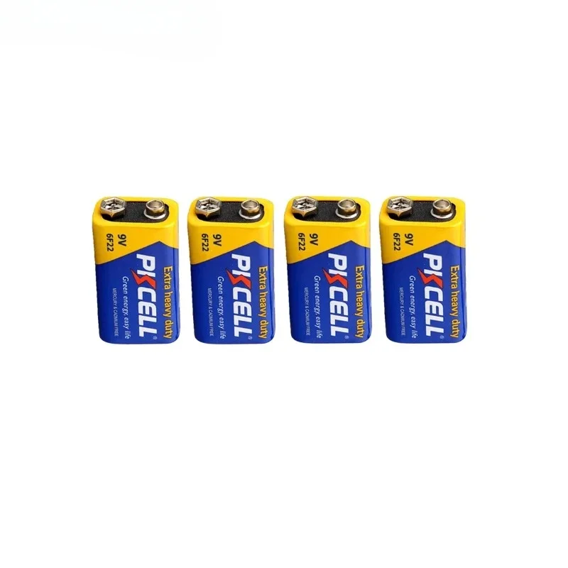 12PC PKCELL 9V 6F22  9 Volt Battery Equal to CR9V ER9V 6LR61 batteries Extra heavy duty Carbon Zinc Battery for electronic therm - 2