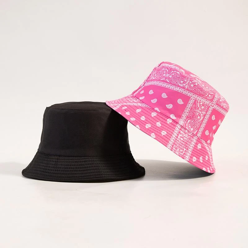 Cheap Double Side Graffiti Women Men Bucket Hats 2022 Outdoor Hiking