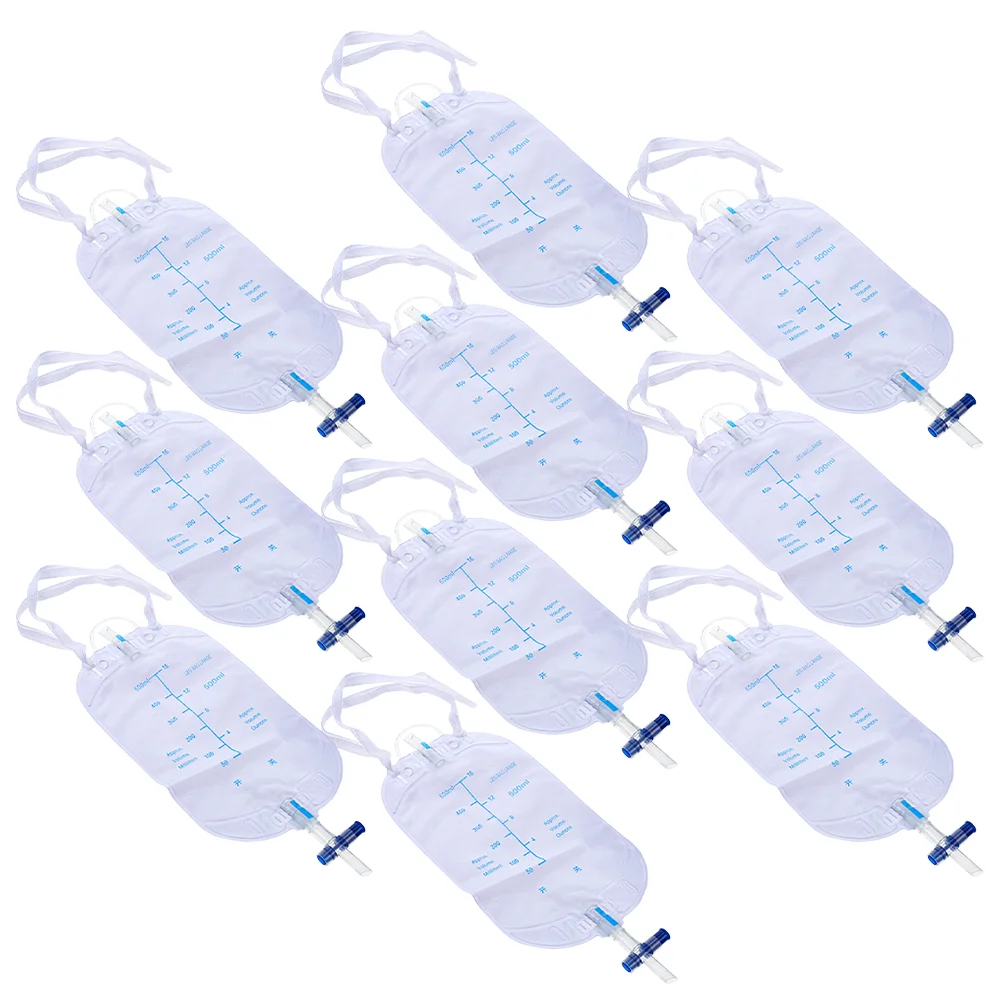 Cathether urine bags 10 Pcs For Mens urine For Men type Pvc patient postoperation drainage baby urine bags