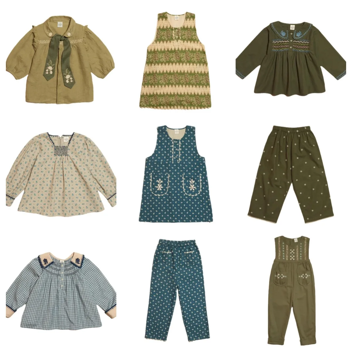 

Kids Girls Clothes Outfit Set 2023 Autumn New APO Baby Girls Embroidered Flower Top Shirts and Pants Set Children's Cloting