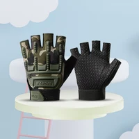 Cycling Kids Tactical Gloves Half Finger Anti-Slip Protective Outdoor Sports Gloves Children Climbing Running Boys Girls Gloves 1