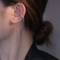 Long Chain Irregular Line Earclip Without Hole Earrings for Women Simple Non Piercing Earcuff Ear Accessories Jewelry KDE128 1