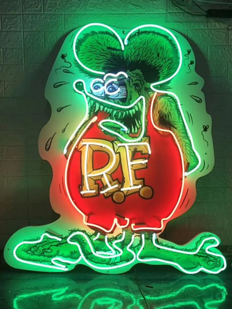 Rat Fink ラットフィンク ネオンサイン インテリア ハンドメイド