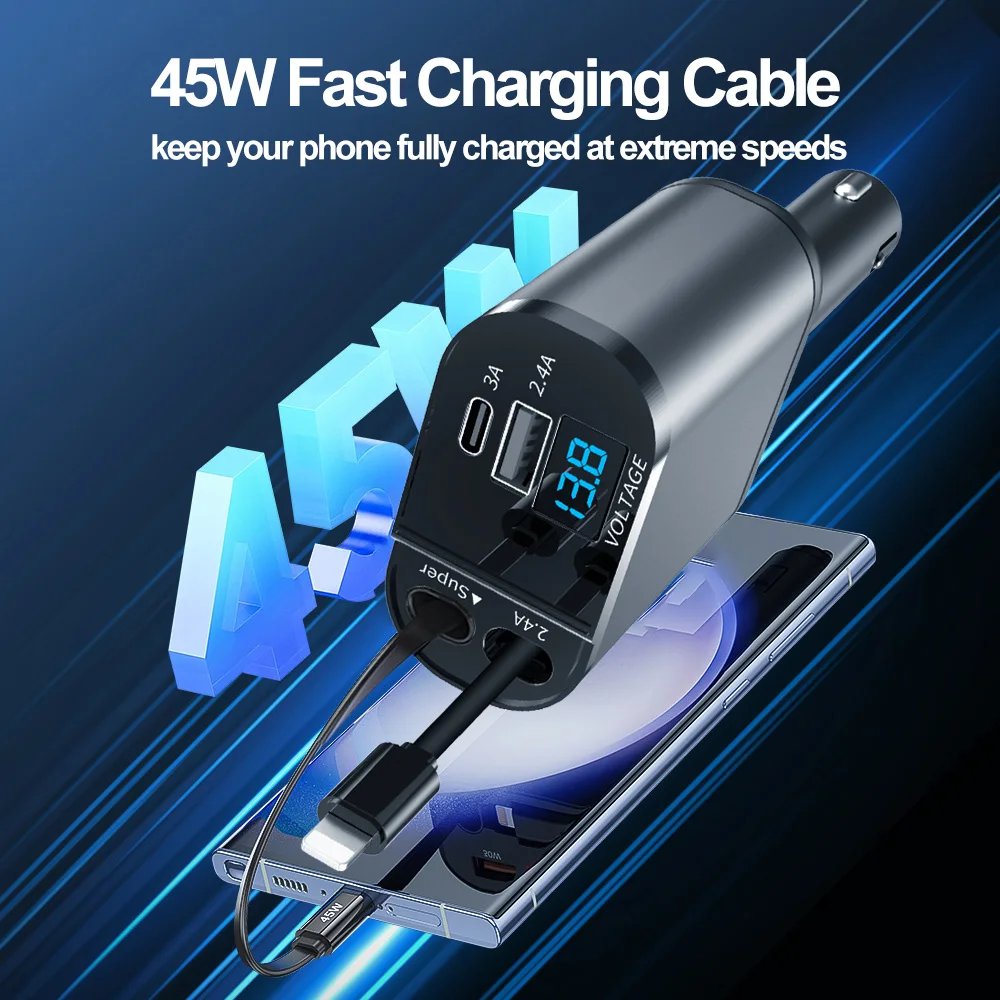 Car Charger USB C Fast Charge