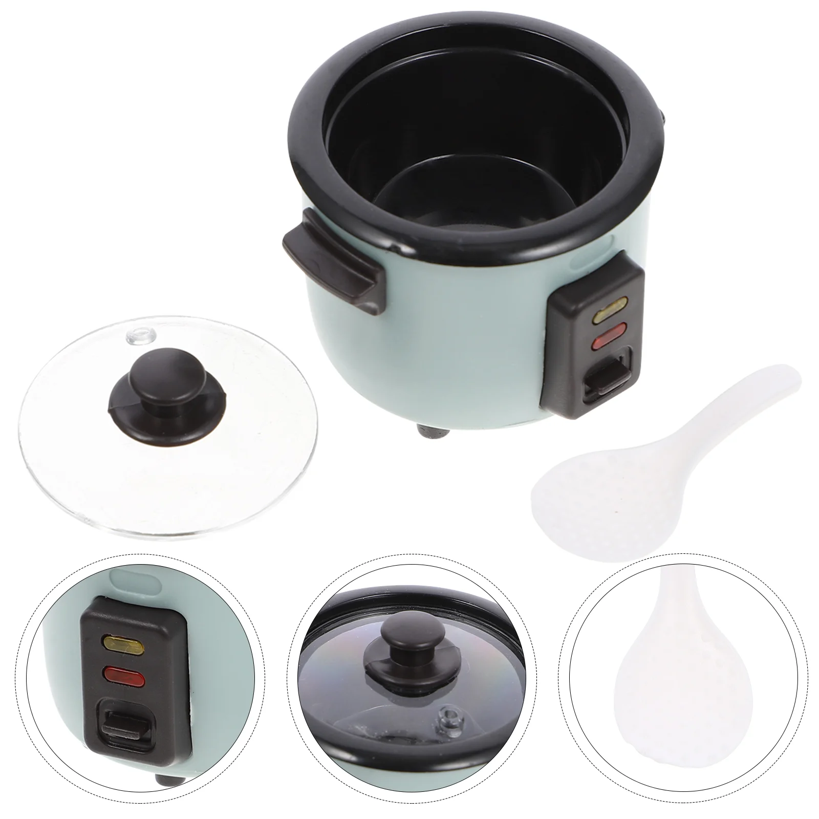 

Mini Household Dollhouse Rice Cooker Toy Electric Kettle Decor Plastic Miniature Furniture Model