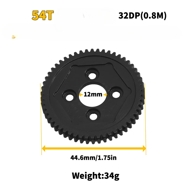 

RC Racing Car for 1/10 Monster truck Pick-up truck 54T Steel large gear 32DP