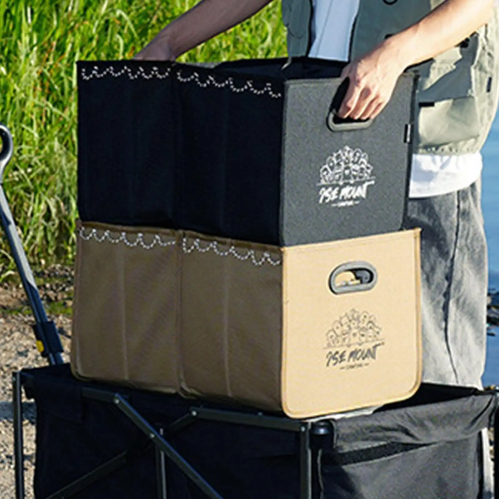 Camping Storage Bag Cooking Utensil Organizer Camping Lantern Bag Large Capacity