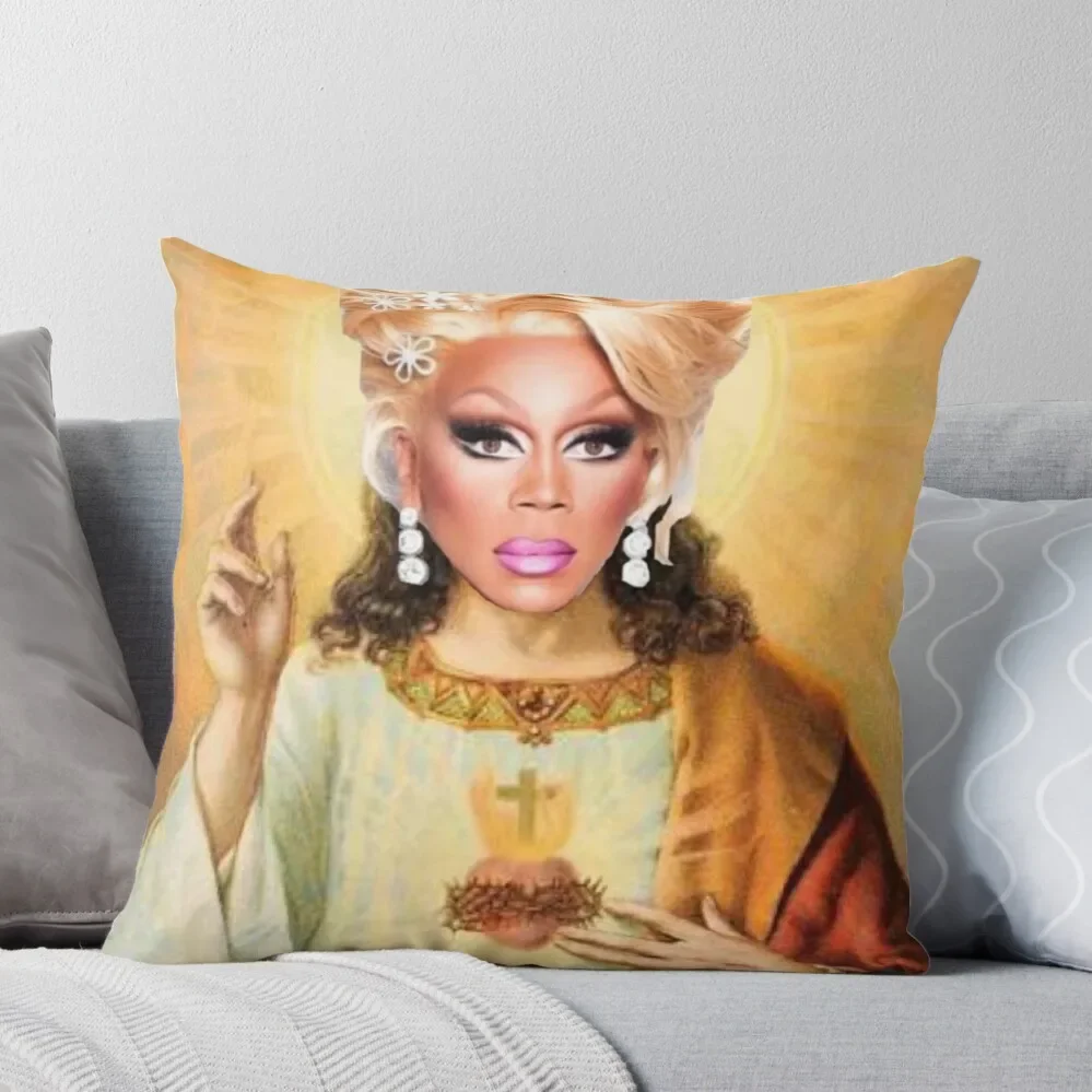 

Drag Jesus Throw Pillow Sofas Covers Pillow Case Christmas Sofa Cushions