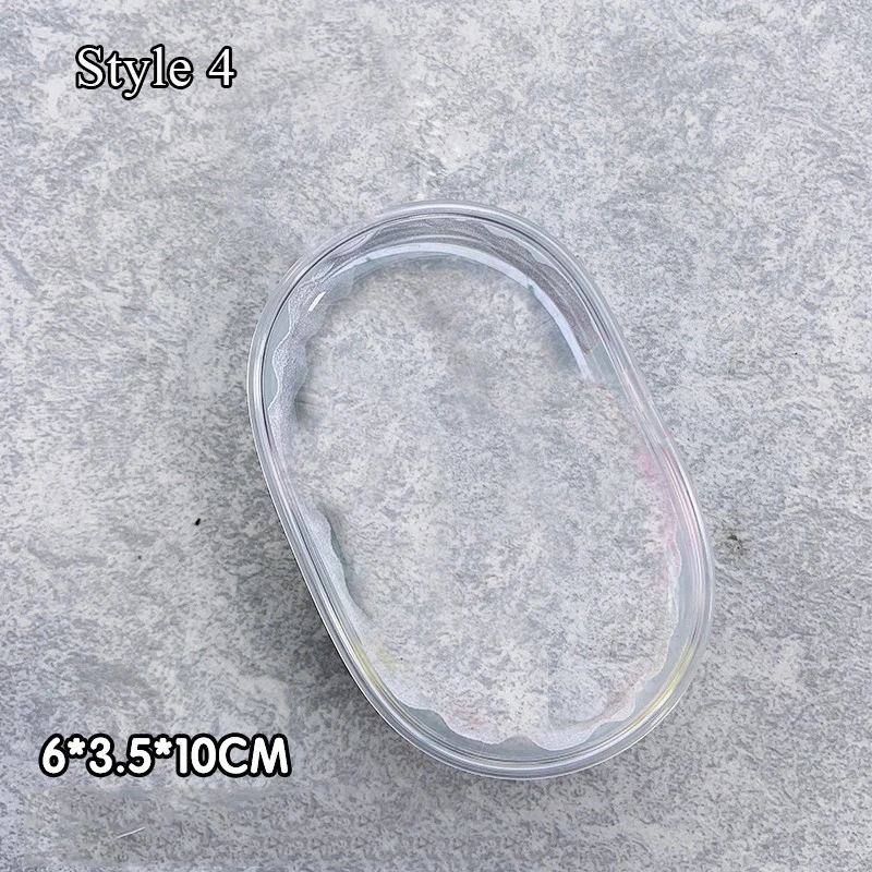 Transparent Jewelry Organizer and Storage Case with Keychain & Dustproof Cover - Cute Doll Design