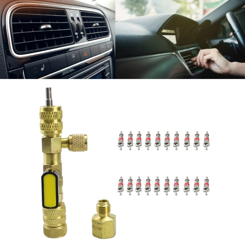 

Quick Valves Cores Remover Installer Air Conditioning System Tool for R22 R410A drop shipping