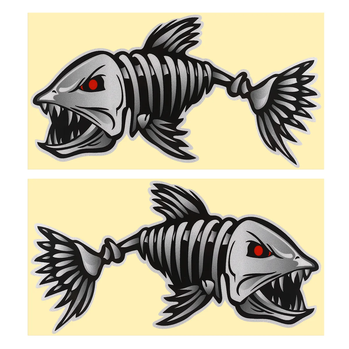 

Vinyl Durable Skeleton Fish Bones Graphics Decal Sticker for Fishing Boat Decoration Kayak Car