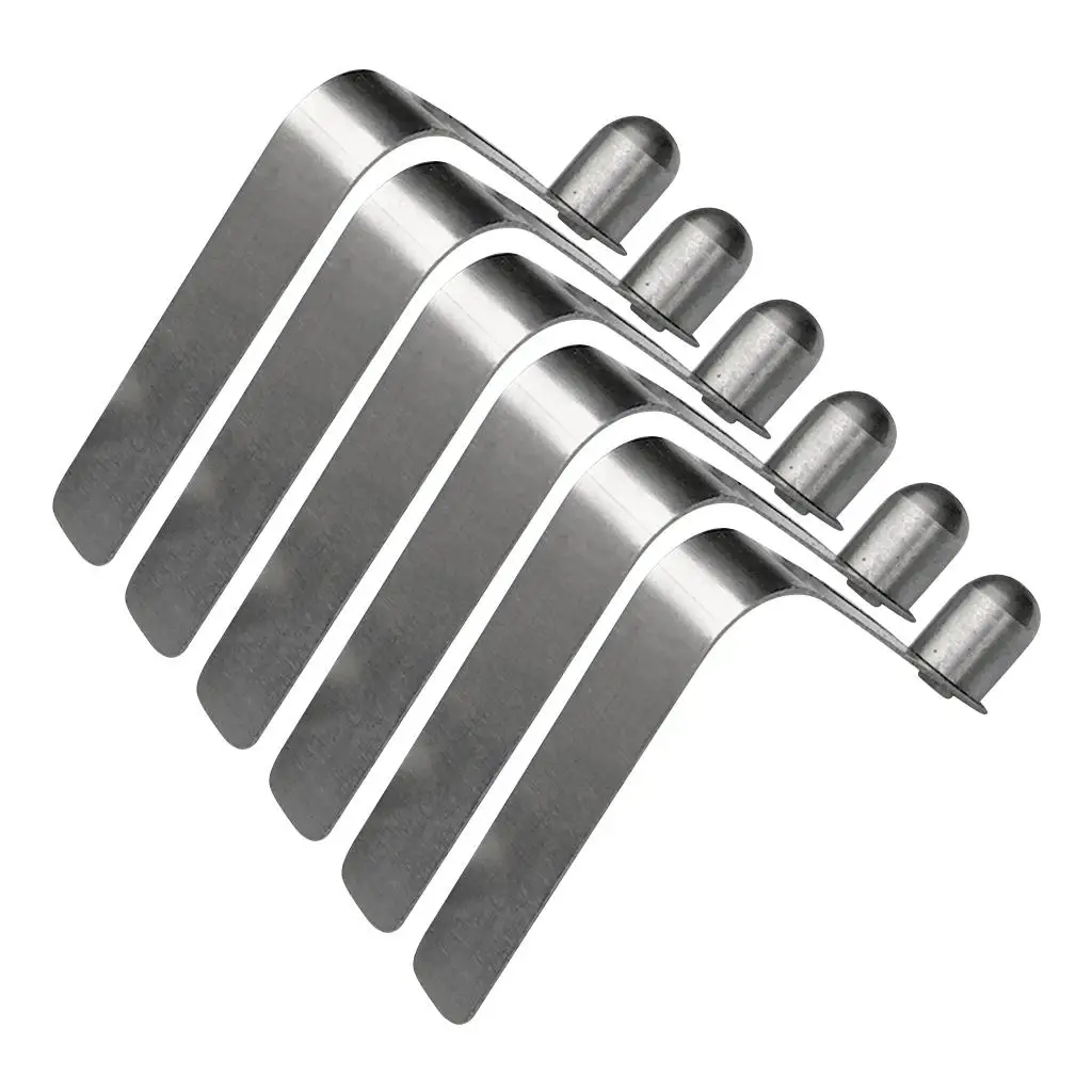 Lot 6 clips à ressort pour tente et pagaie - Attaches rapides pour tubes et poteaux de camping
