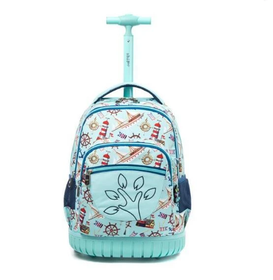 Mochila escolar con ruedas para niños, morral con ruedas, equipaje rodante viaje para estudiantes, maleta ruedas|Mochilas - AliExpress