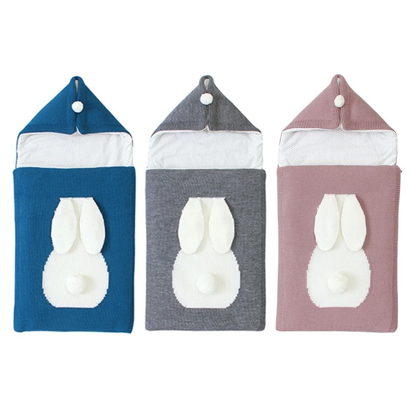 

Детская коляска с капюшоном и молнией, конверт для ног, спальный мешок, вязаные конверты, осенне-зимний спальный мешок для 40JC