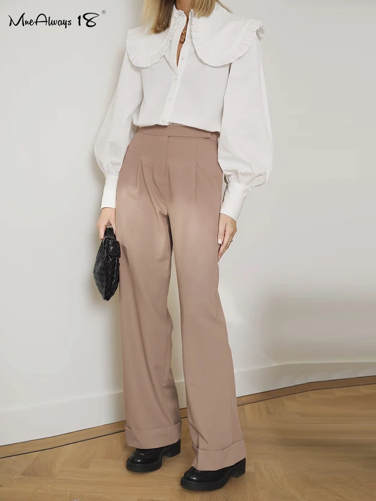 سروال أسود صيفي للنساء ، بنطلون عالي الخصر مع جيوب ، أرجل واسعة مطوي للإناث ، بنطلون صلب ، أو 5 سروال أسود صيفي للنساء ، بنطلون عالي الخصر مع جيوب ، أرجل واسعة مطوي للإناث ، بنطلون صلب ، أو 5