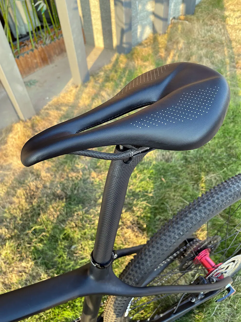 Elita one mtb/rennrad sattel 240*143mm kohle faser fahrrads itz 96g – Detail 1