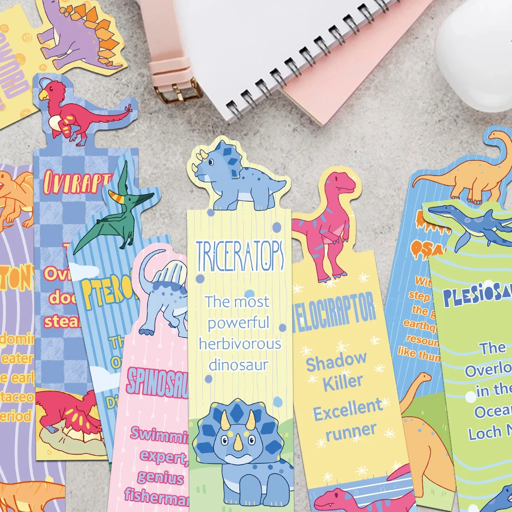 30pcs Irregular Cartoon Dragon Bookmarks Reading Pages Books Annotated Students Stationary Supplies DIY Aesthetic Bookmark