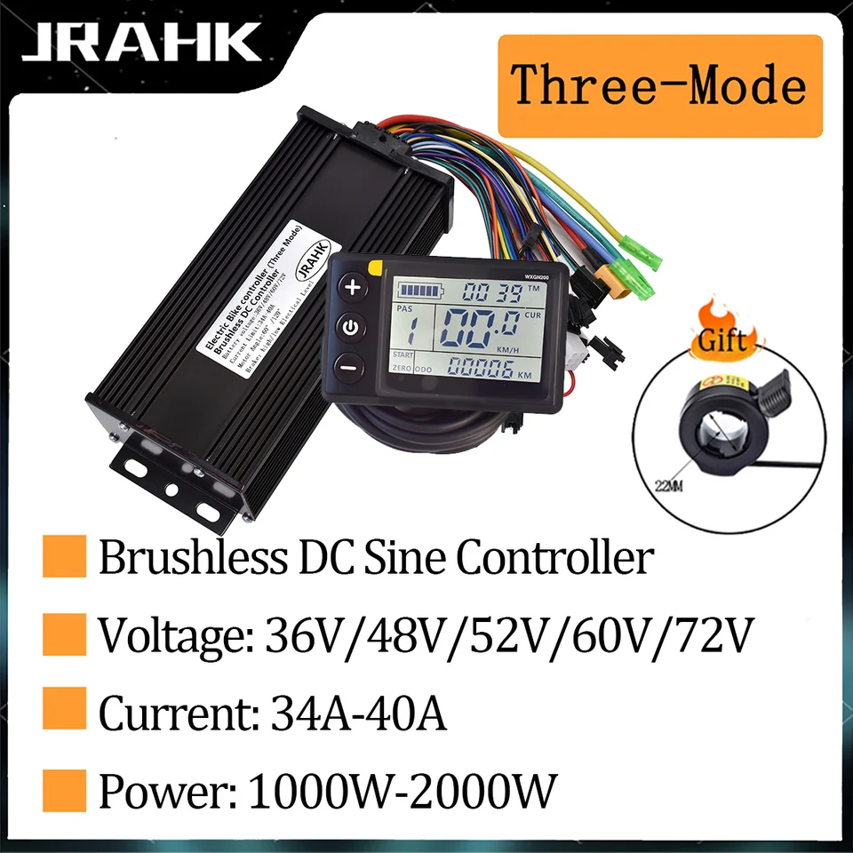 Contrôleur Moteur Sans Balais 36V/72V/84V – Kit Avec Harnais Et Affichage – Pour Kart Électrique