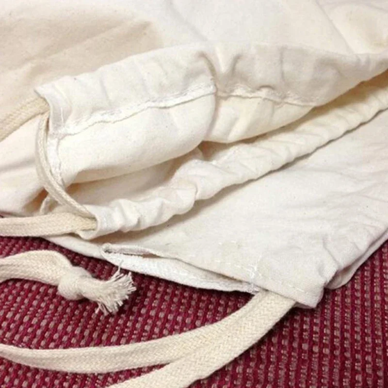 Large Cotton and Linen Laundry Bag Clothes Toys Storage Bag Printing Fabric Drawstring Duffle Bag Dirty Clothes Organizer Bags 5