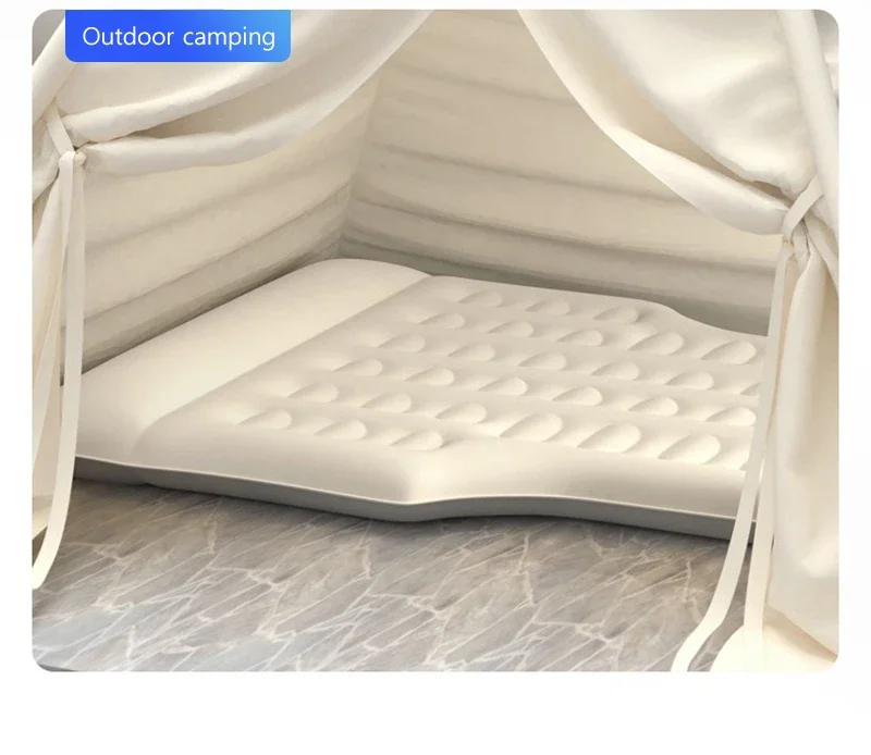 For Tesla Model Y 2020-2025 Portable Inflatable Mattress Memory Foam Outdoor Cam