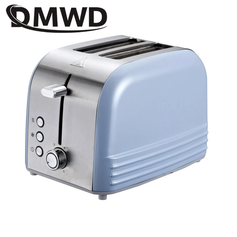 

Stainless Steel Automatic Electric Toaster 2 Slices Slot Toast Baking Oven Grill Heater Bread Breakfast Machine Sandwich Maker