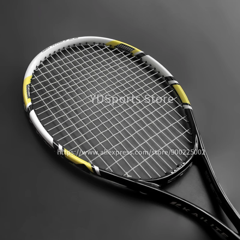 Professional Unisex Carbon Fiber Tennis Racket With Bag Training Paddle Rackets For Adult Men Women Ultra Light Racquet