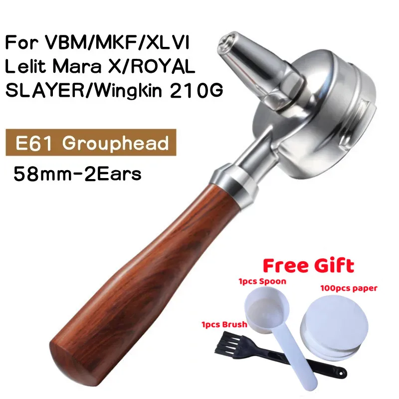 Portafiltro Per Tè Con Manico In Legno, Macchina Da Caffè, Portafiltro Per Tè Per Vbm, Mkf, Slayer, Wingkin 210G, Lelit Mara X, Xlvi