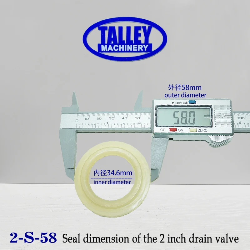 TALLEY Drain Valve Washing machines industrial Drain Valve Seal Ring 2inch 3inch Seal