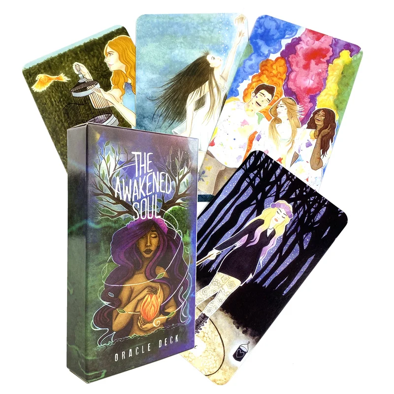 The Awakened Soul Oracle Cards High Quality Divination Board Games Party Entertainment Games Tarot Card Deck