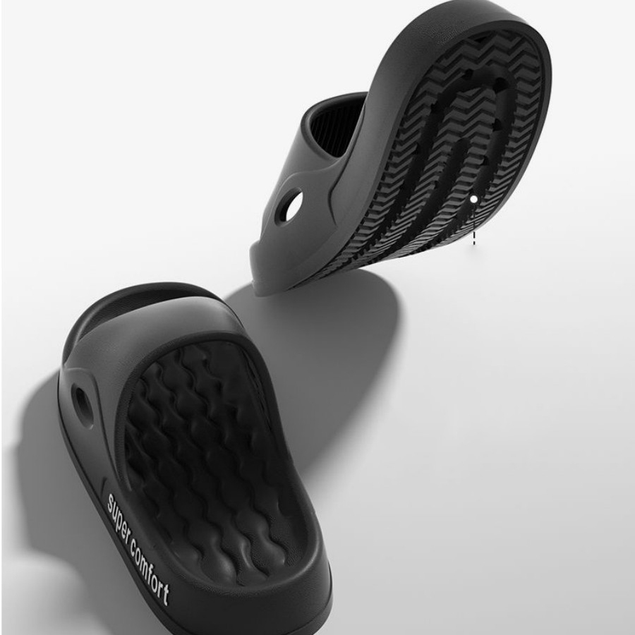 Men Women Indoor Soft EVA Slippers Thick Bottom Couple Summer Home Sandal Anti-Slip Unisex Casual Bathroom Fun Flip Flops