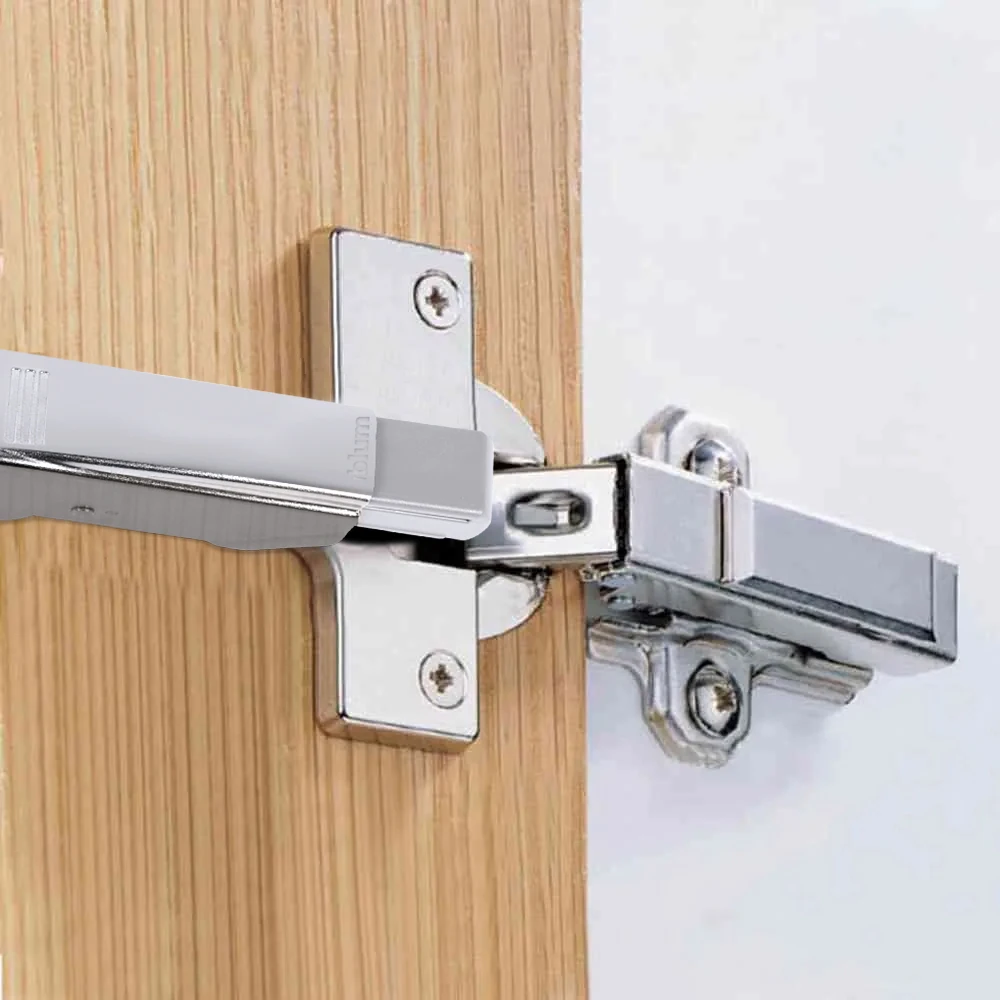 cabinet door buffer Hinge Damper Kitchen Straight Arm Full Overlay Hinge Big Middle Bend Straight Arm Clip-on Damper For Cabinet Wardrobe 1pcs
