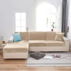 Super Soft Velvet Sofa Seat Cushion Cover For Living Room Stretch Elastic Protector L Shape Corner Armchair Sofa Slipcover 2
