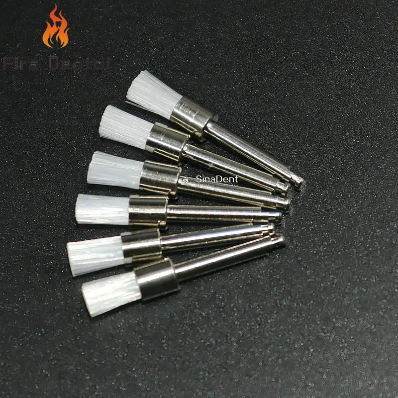 100pcs/bag Dental Polishing Brushes Dental Prophy Brush RA Shank Latch