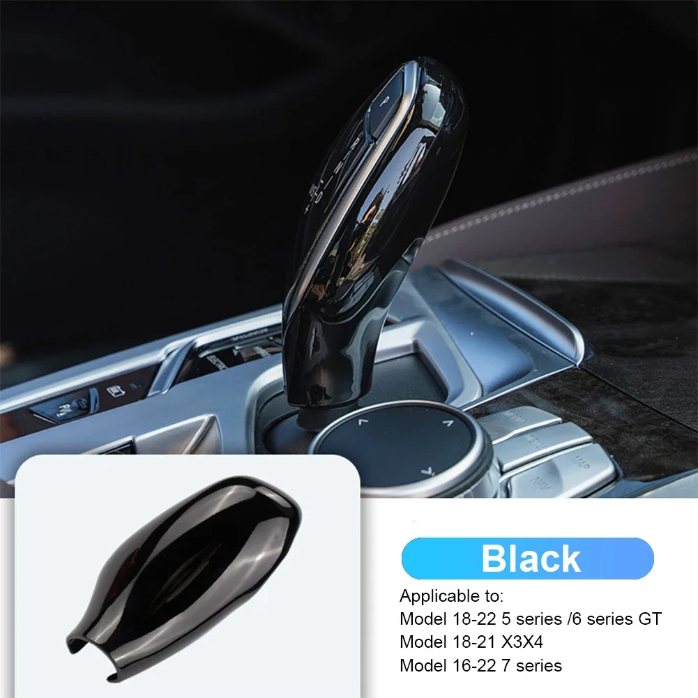 Left Hand Drive Black Red Gear Shift Knob Trim Cover