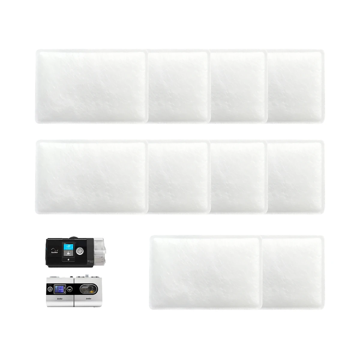 Filtro de algodón de alta eficiencia compatible con Resmed S9 S10 para máquina CPAP automática, humidificador de repuesto con función de calor y humedad