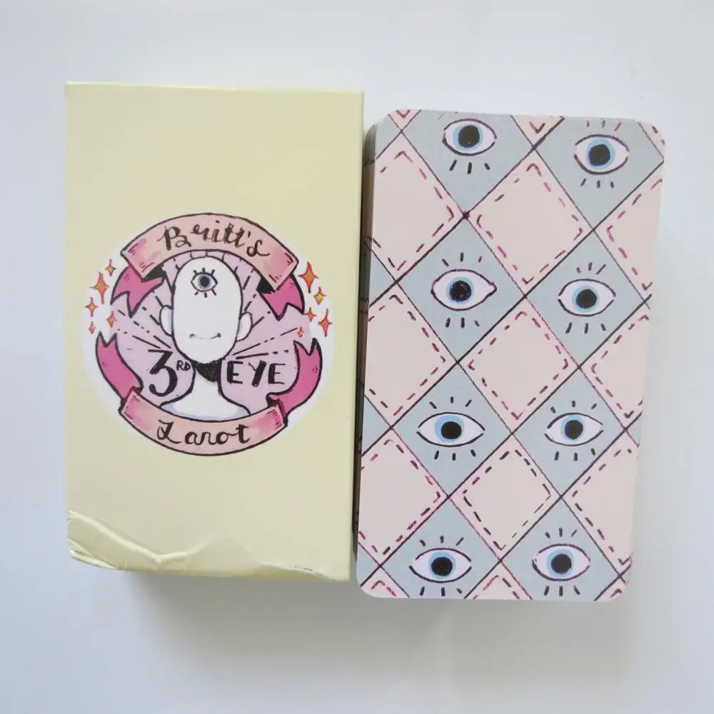 

new Tarot deck oracles cards mysterious divination third eye tarot cards for women girls cards game board game