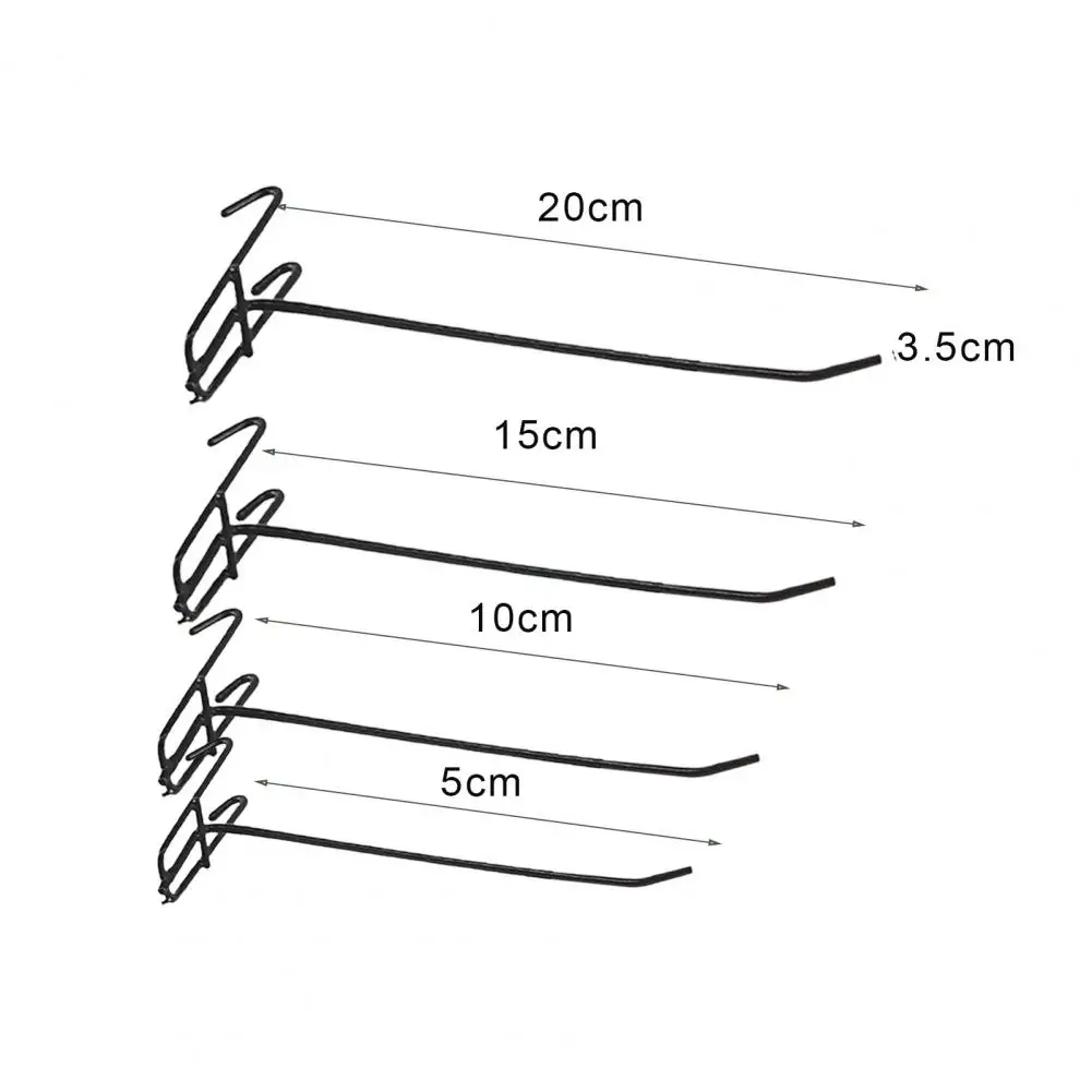 10Pcs Metal Mesh Panel Hangers Reusable Supermarket Hanger Universal Retail Shop Mesh Panel Hooks Coat Bag Hanger Hook Wall Hook 6
