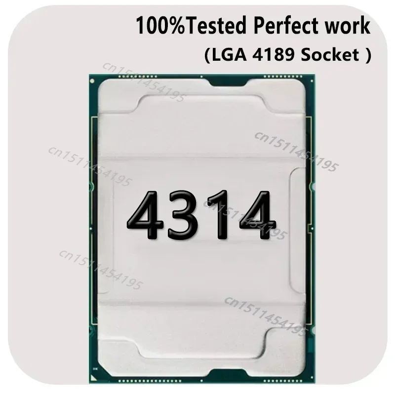 고품질 Xeon 4314 platina 3.4GHZ 16C/32T 24MB 135W 프로세서 LGA 4189 4189 Mortherboard 테스트