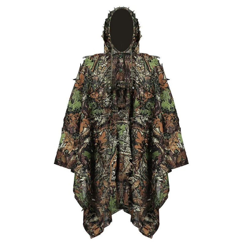 Camouflage leaves camouflage clothing ghillie suit cloak maple leaf camouflage clothing breathable thin section