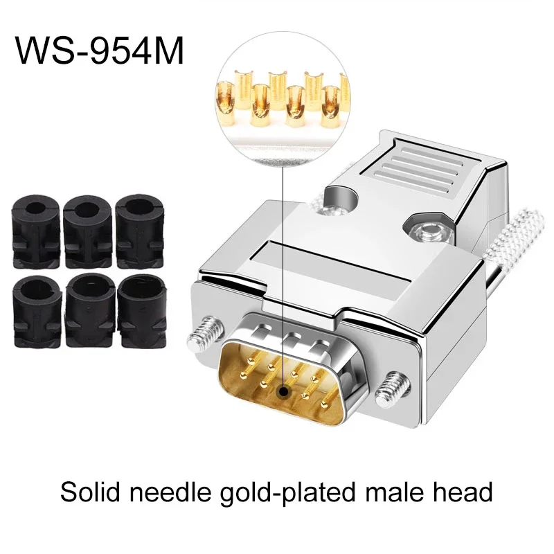 DB9 Male To 3-Position Terminal Adapter - RS232 Serial Connector With Protective Case