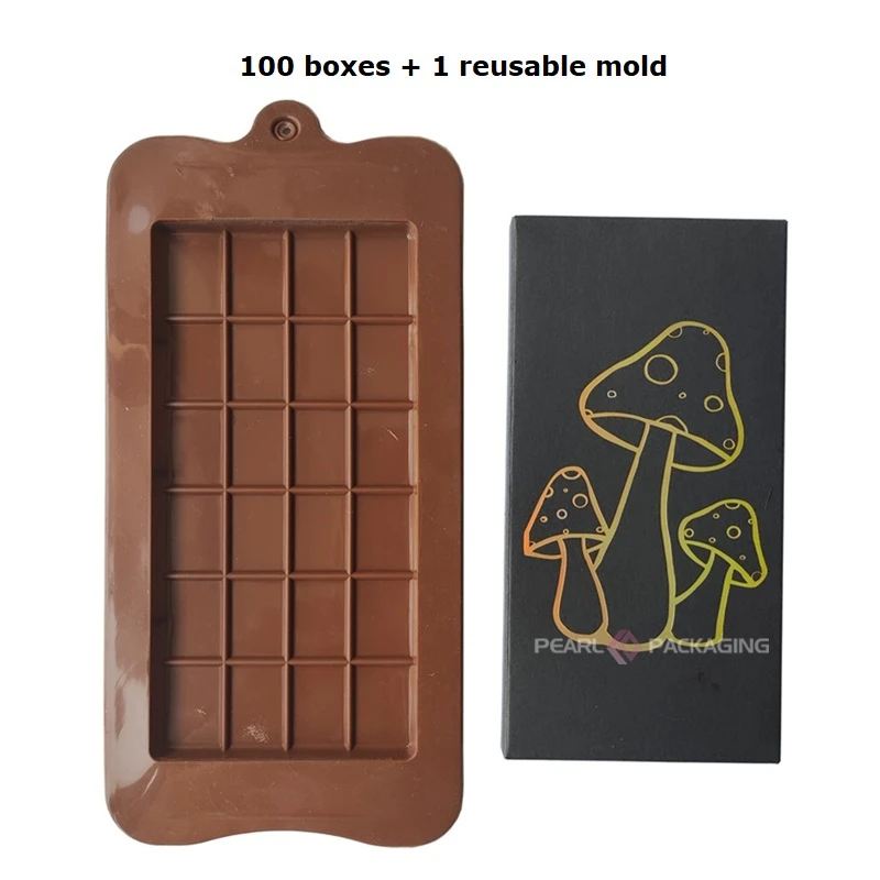 Magic Mushroom Chocolate Bar Packaging  Mushroom Chocolate Bar Box -  Wholesales- Aliexpress