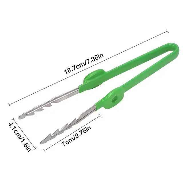 Rozsdamentes Acél Kertészkedés Csipeszek Bonsai Szerszám Ívelt Fogazott Tip Klip Kerti Javító Szerszámok Kertészeti - Image 6